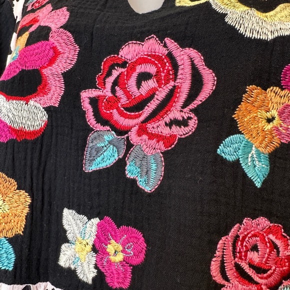 Angel Heart | Leopard Lamour Floral Embroidered Pattern Cap Sleeves Lined Dress - Picture 8 of 15